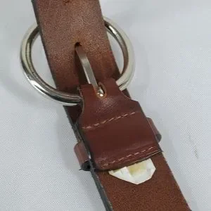 NWT Old Navy 34 Ring Buckle Italian Leather Belt BrownSize 34 (29\